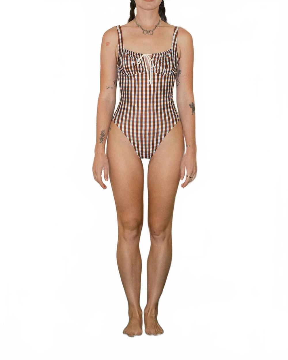 NEW GALAMAAR chemise one piece in checkmate